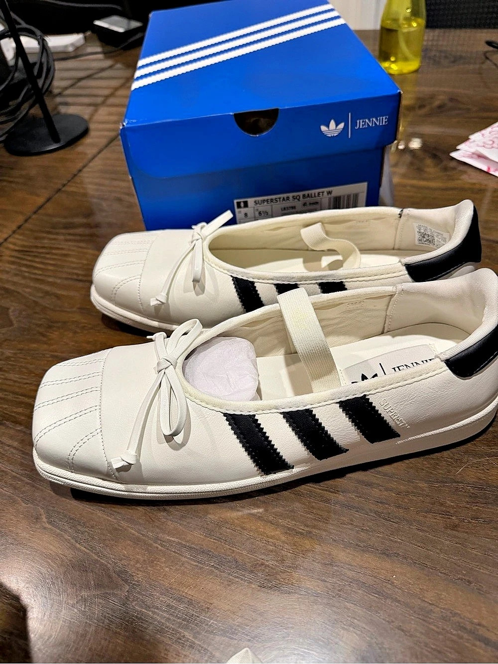 adidas x Jennie Superstar SQ Ballet Off White Core Black Superstar SQ Ballet